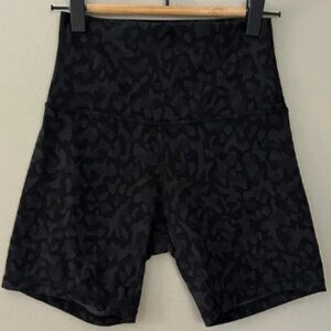Lululemon Align Short 6” Formation Camo Deep Coal Multi Size 4 Black Grey